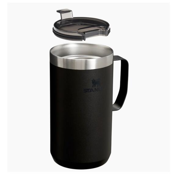 NEW Stanley The Stay-Hot Camp Mug | 24 OZ Black - Picture 5 of 8